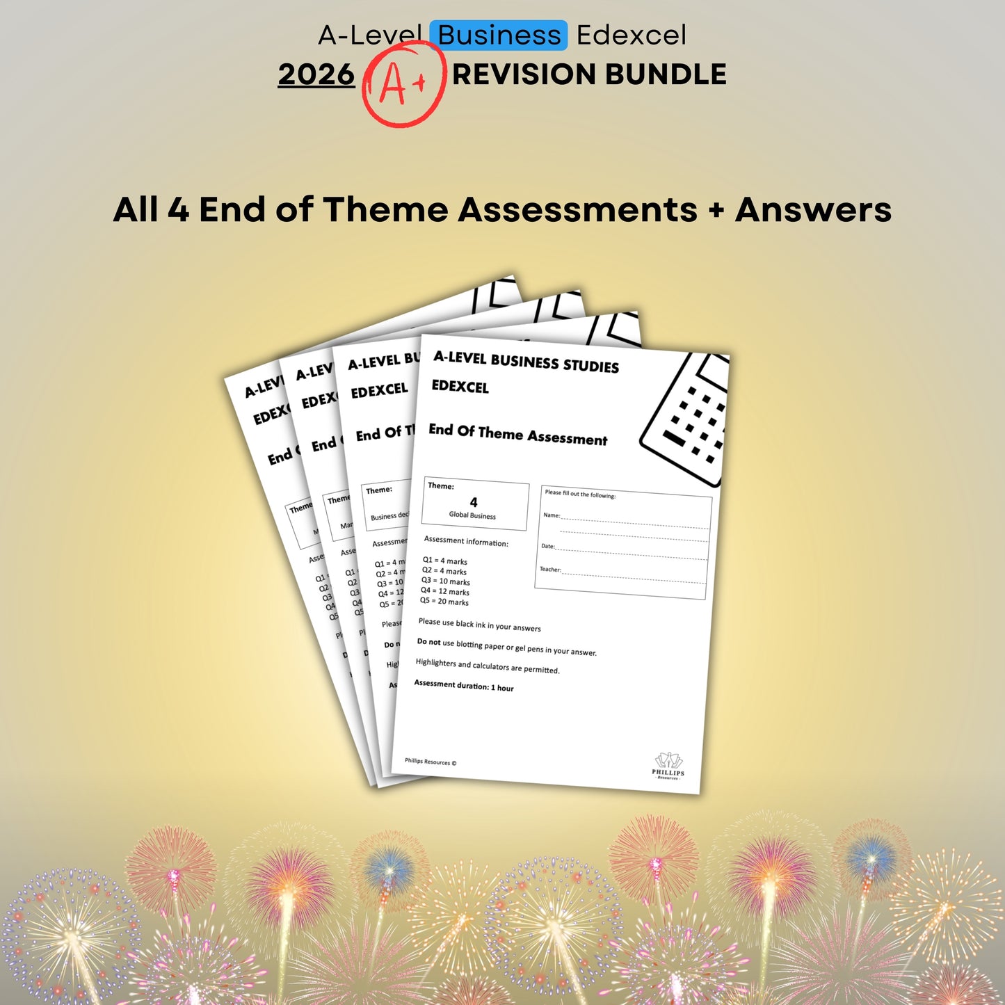 A-level Business Edexcel 2026 A* Revision Bundle