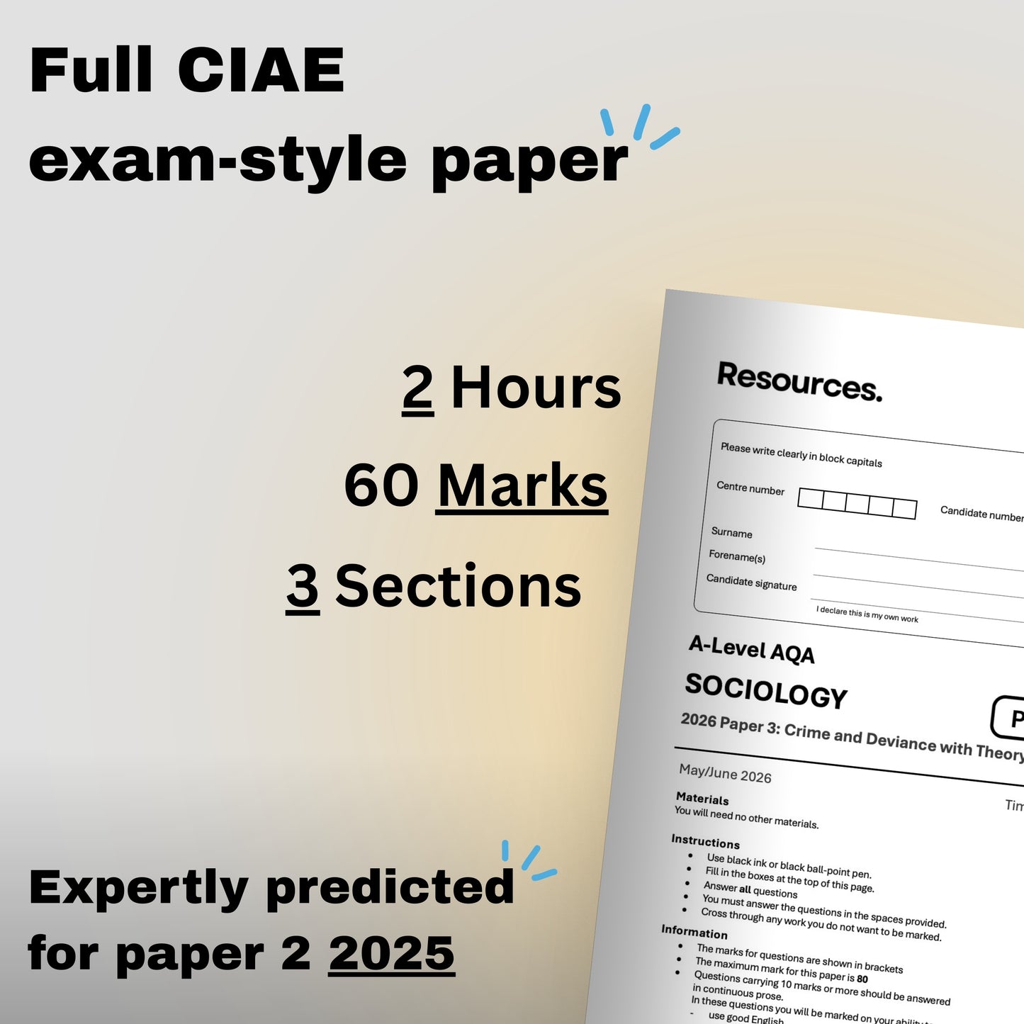 CIAE AS-Level Economics Predicted Paper 2 2025 9708/22