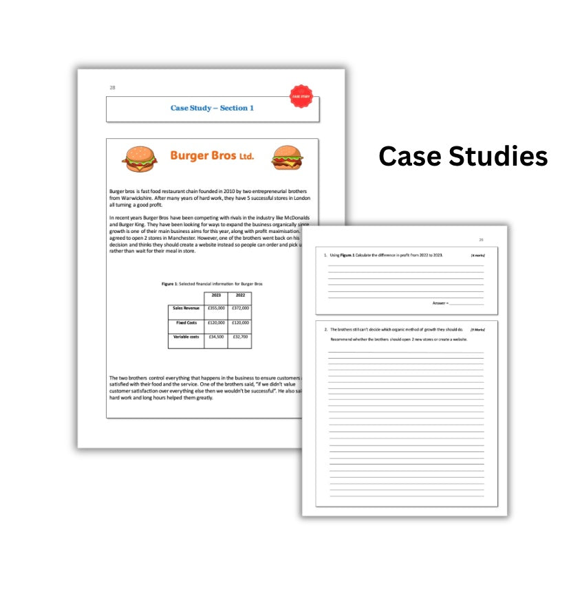 GCSE AQA Business Revision Workbook: Practice questions & Answers
