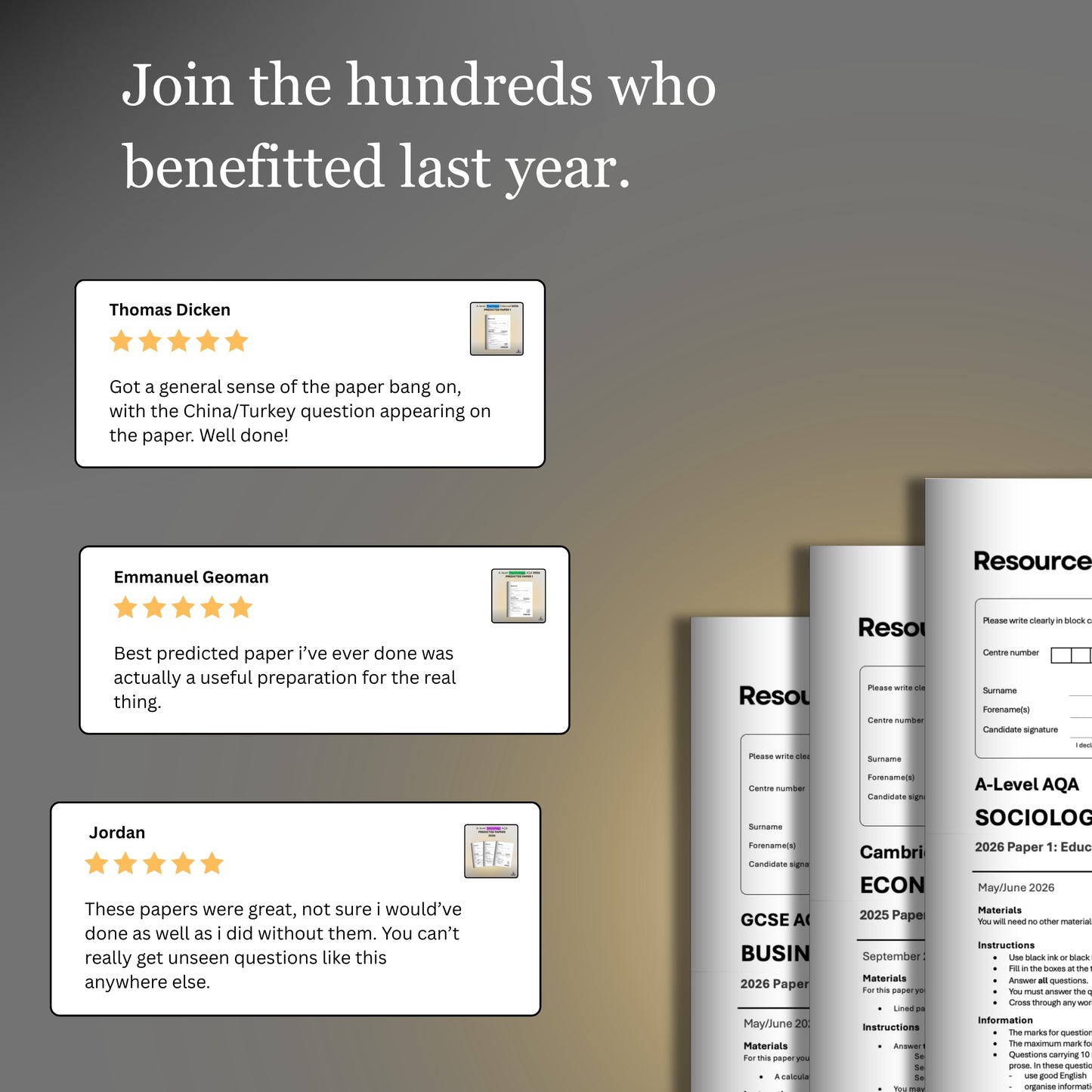 A-Level Sociology AQA Predicted Papers for 2026