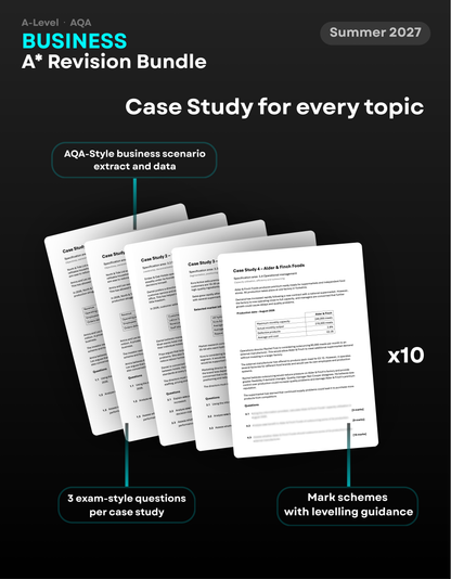 A-Level Business AQA A* Revision Bundle for 2027