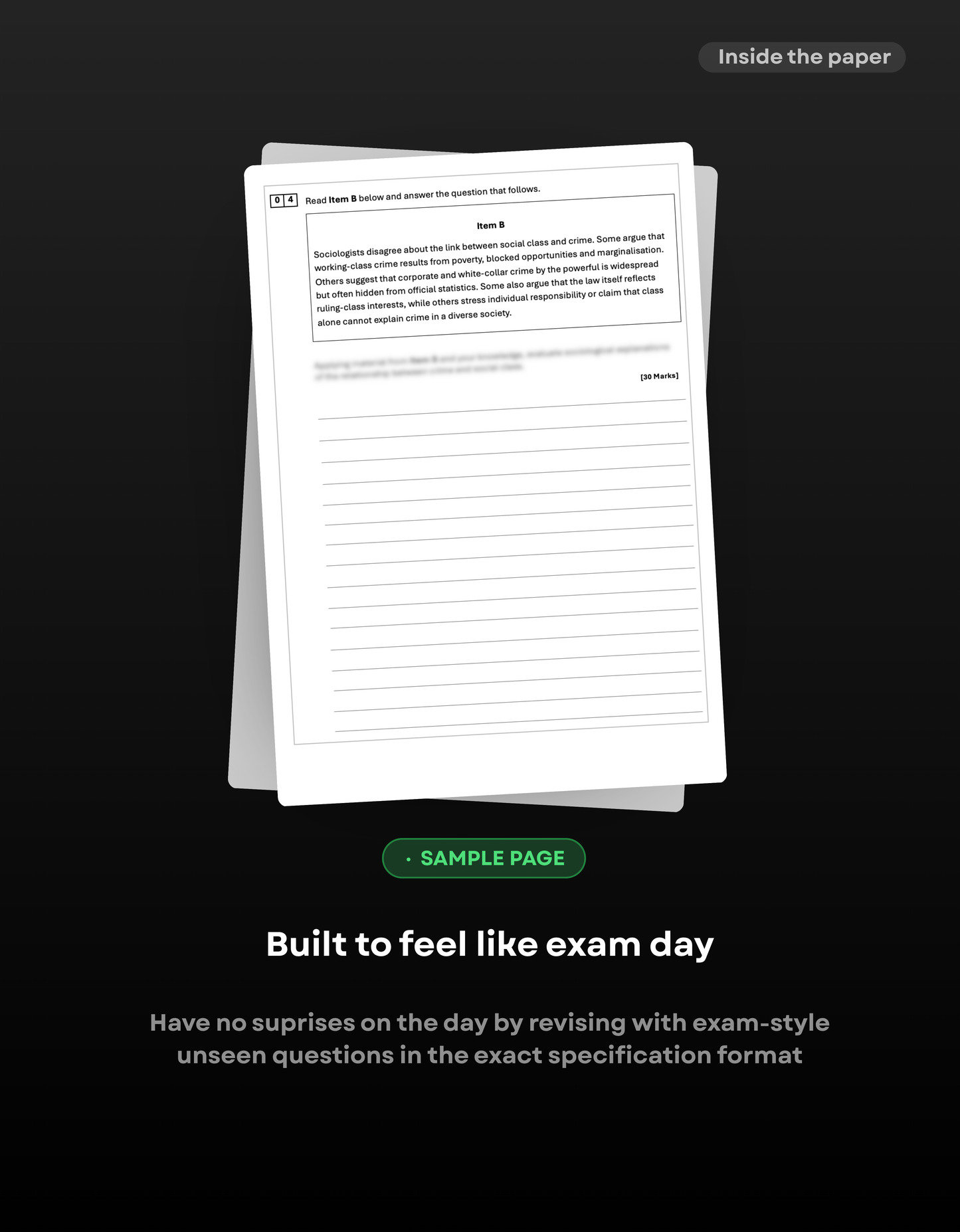 A-Level Sociology AQA Predicted Paper 3 2027