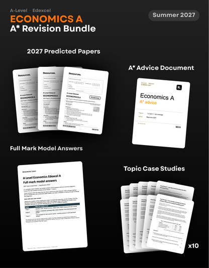 A-Level Economics A Edexcel A* Revision Bundle for 2027