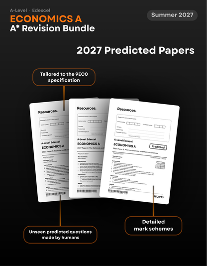 A-Level Economics A Edexcel A* Revision Bundle for 2027