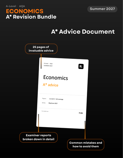 A-Level Economics AQA A* Revision Bundle for 2027