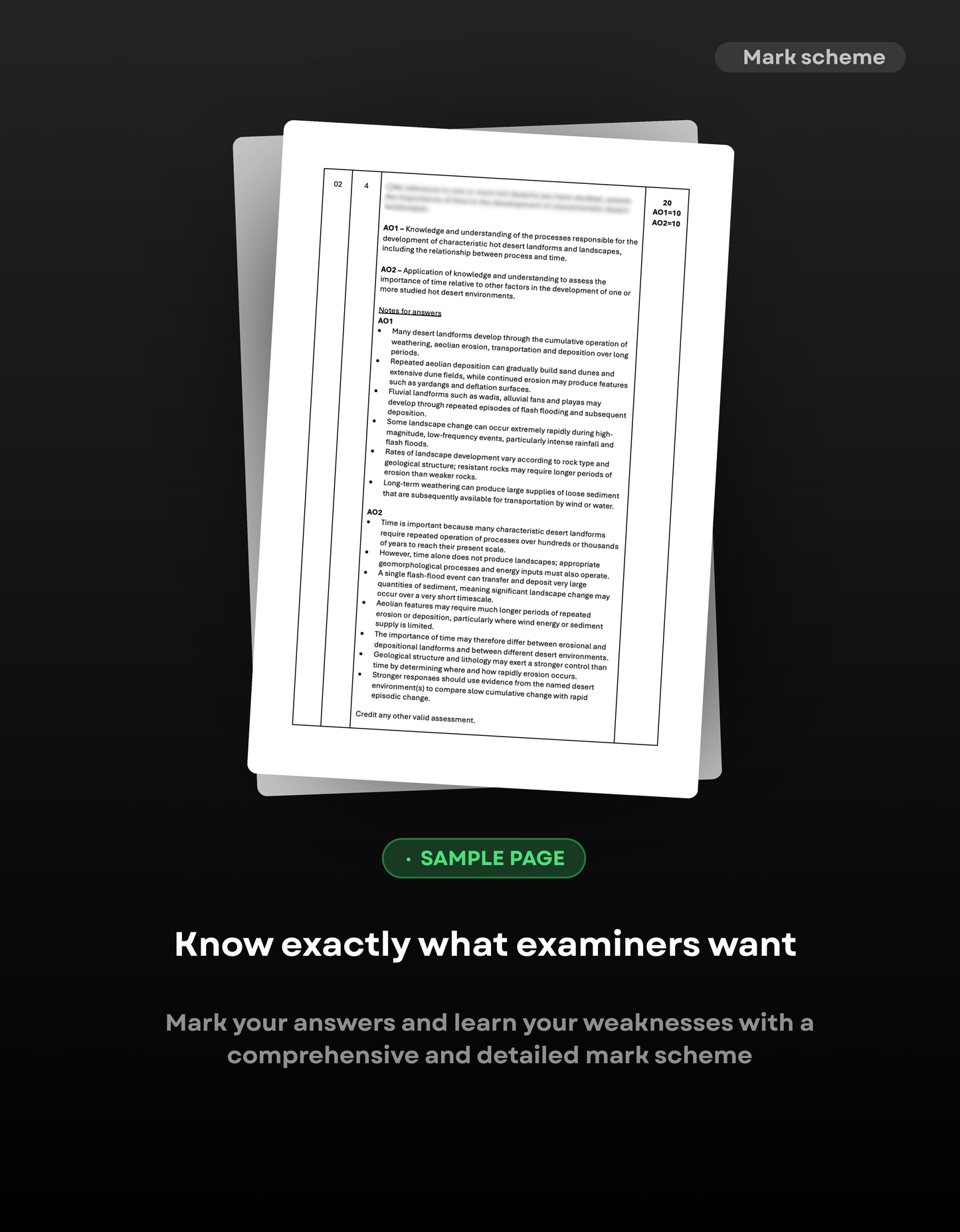 A-Level Geography AQA Predicted Paper 1 2027