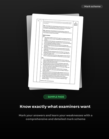 A-Level Geography AQA Predicted Paper 1 2027