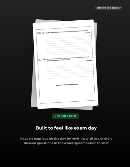 A-Level Business AQA Predicted Paper 2 2027