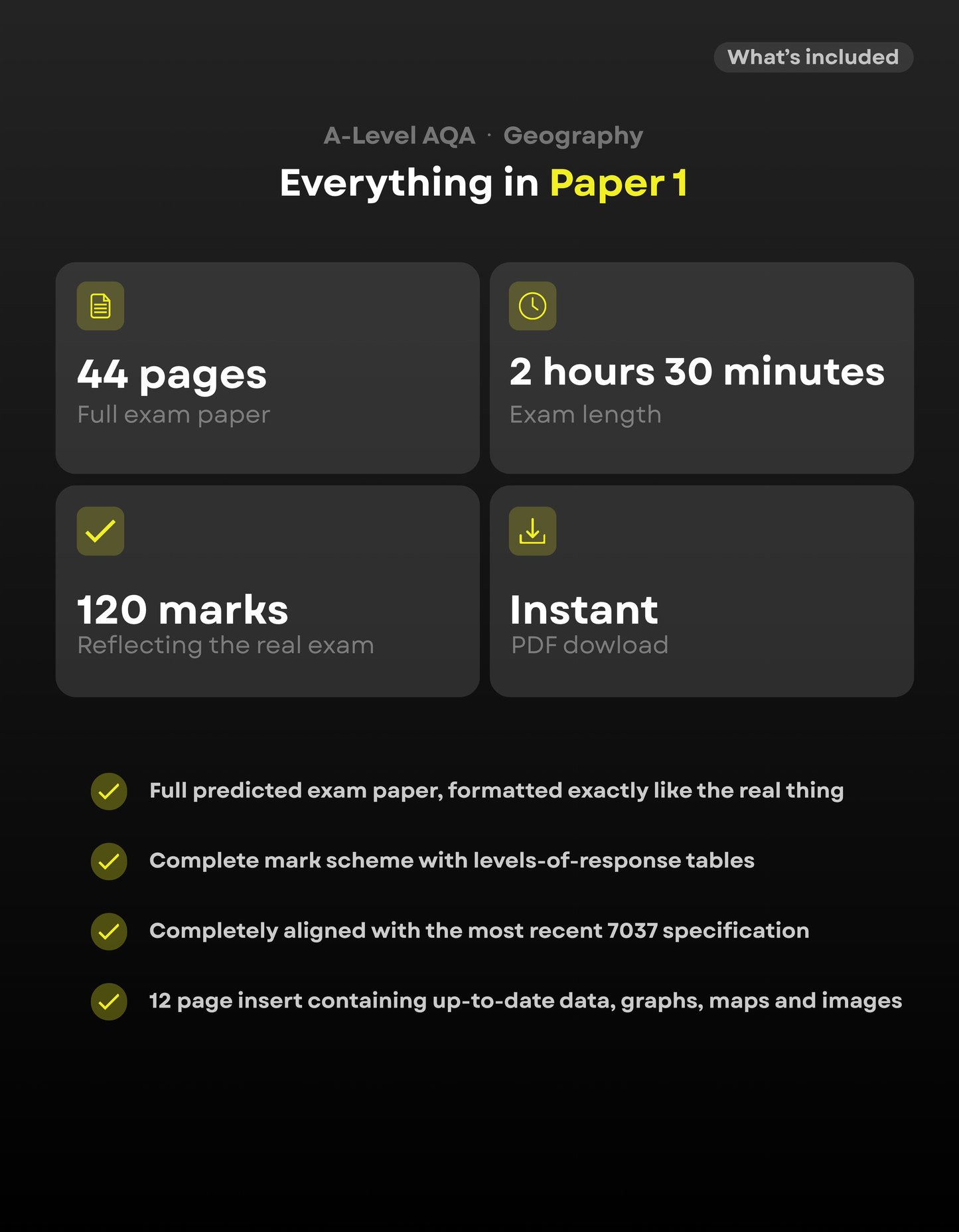 A-Level Geography AQA Predicted Paper 1 2027