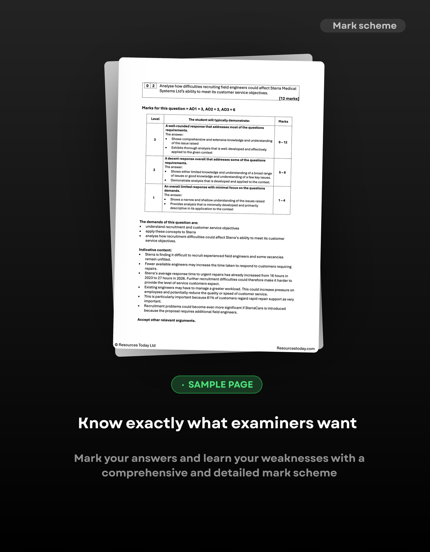 A-Level Business AQA Predicted Paper 3 2027
