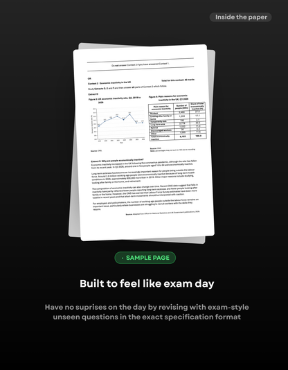 A-Level Economics AQA Predicted Paper 2 2027