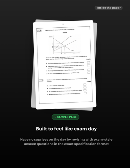 A-Level Economics AQA Predicted Paper 3 2027