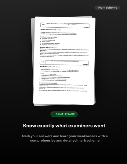 GCSE Business AQA Predicted Paper 1 2027