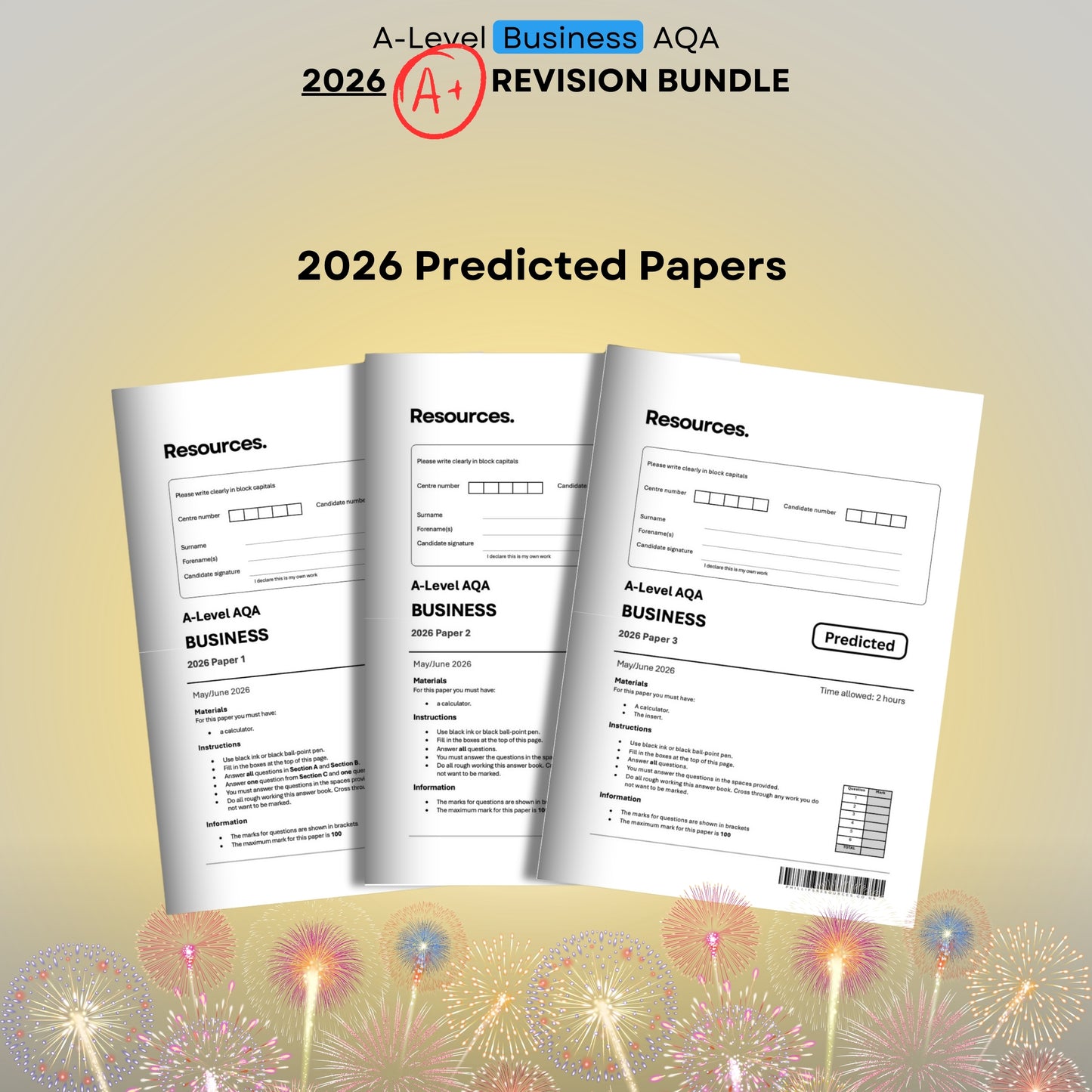 A-Level Business AQA 2026 A* Revision Bundle