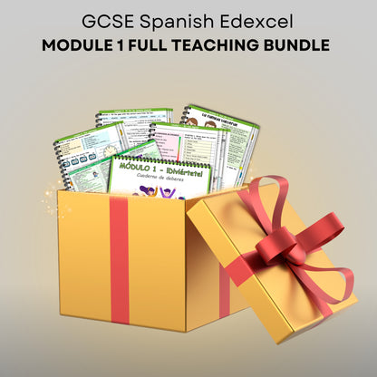GCSE spanish edexcel module 1 full teaching bundle