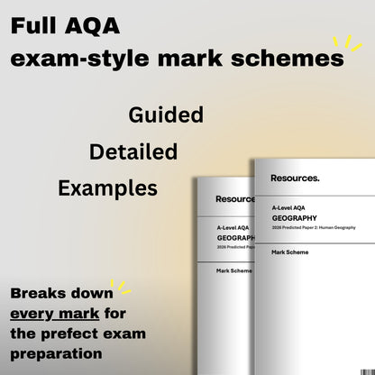 A-Level Geography AQA Predicted Papers for 2026