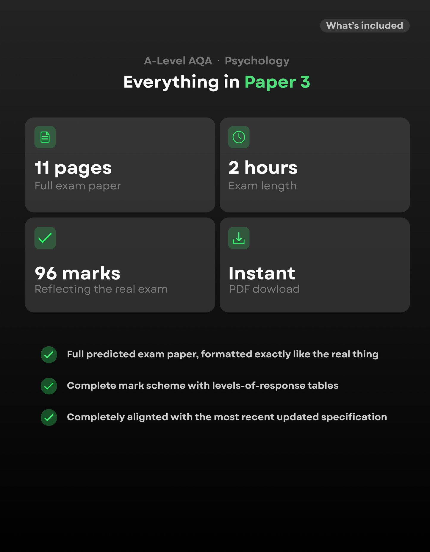 A-Level Psychology AQA Predicted Paper 3 2027