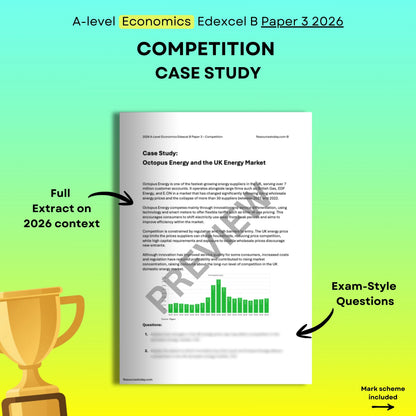 Octopus Energy Competition Case Study: Edexcel B Economics Paper 3 2026
