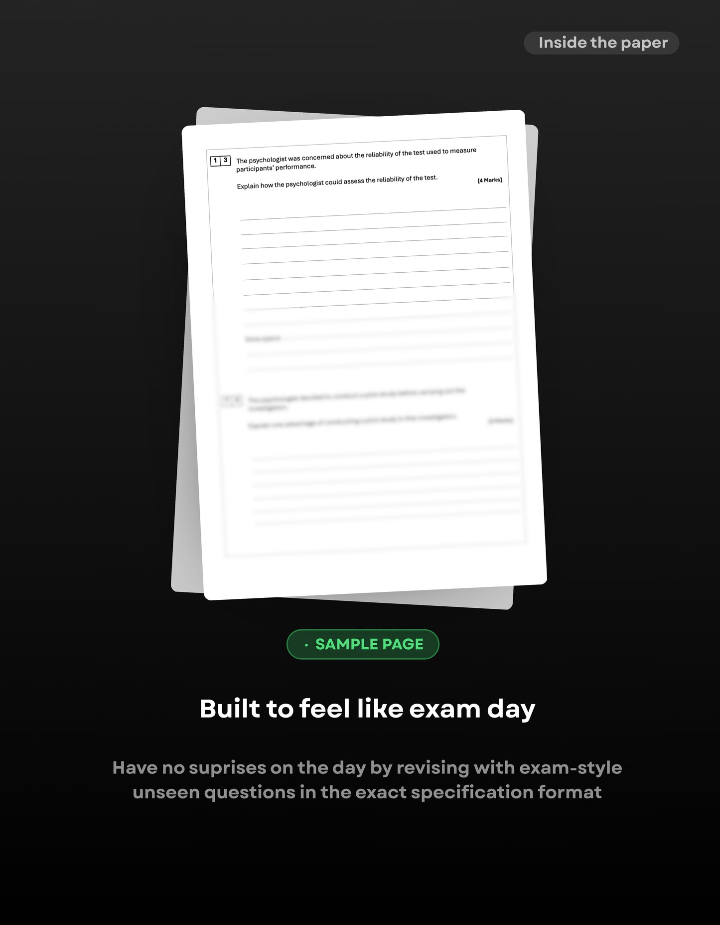 A-level psychology aqa predicted paper 1 sample page 2027