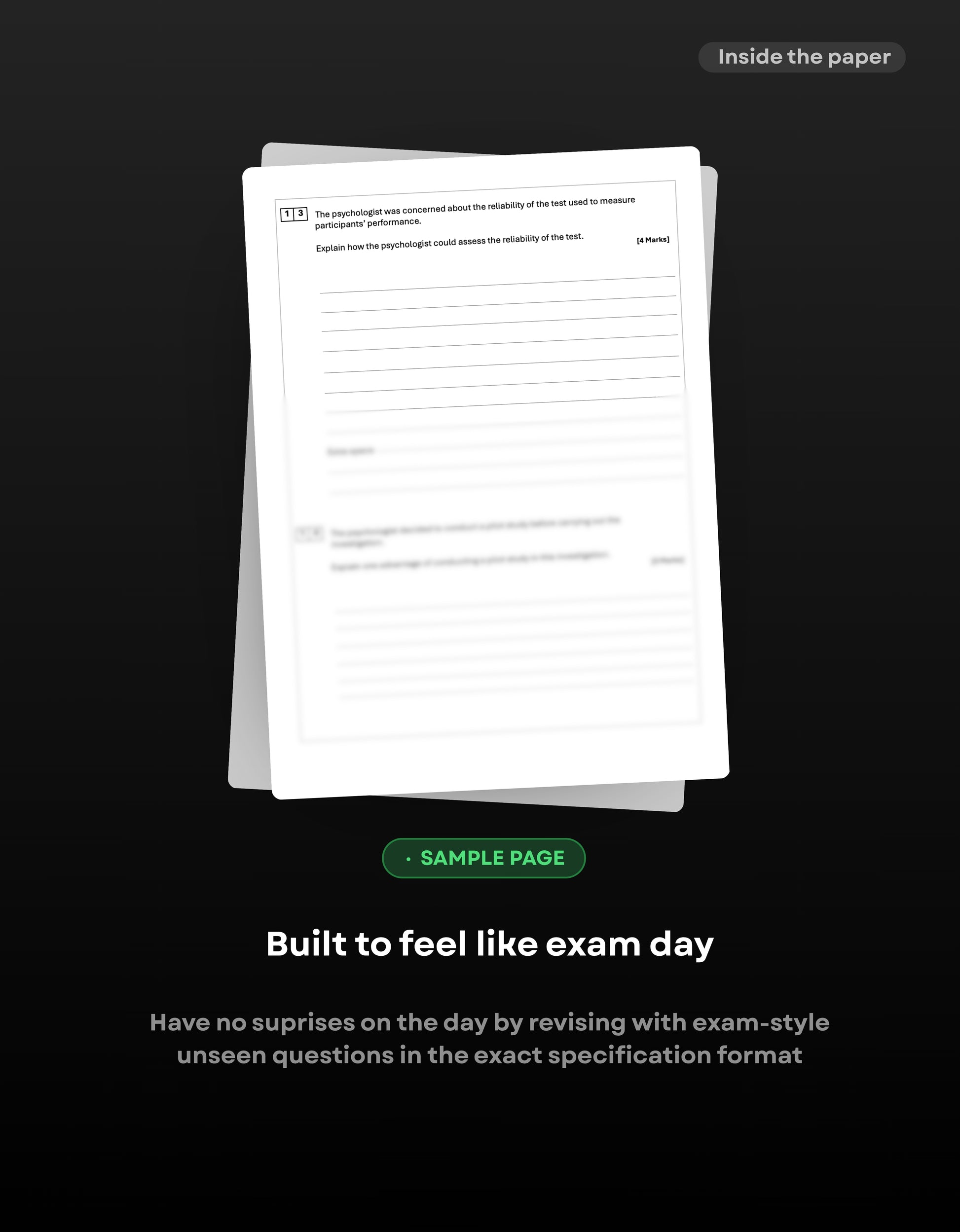 A-level psychology aqa predicted paper 1 sample page 2027