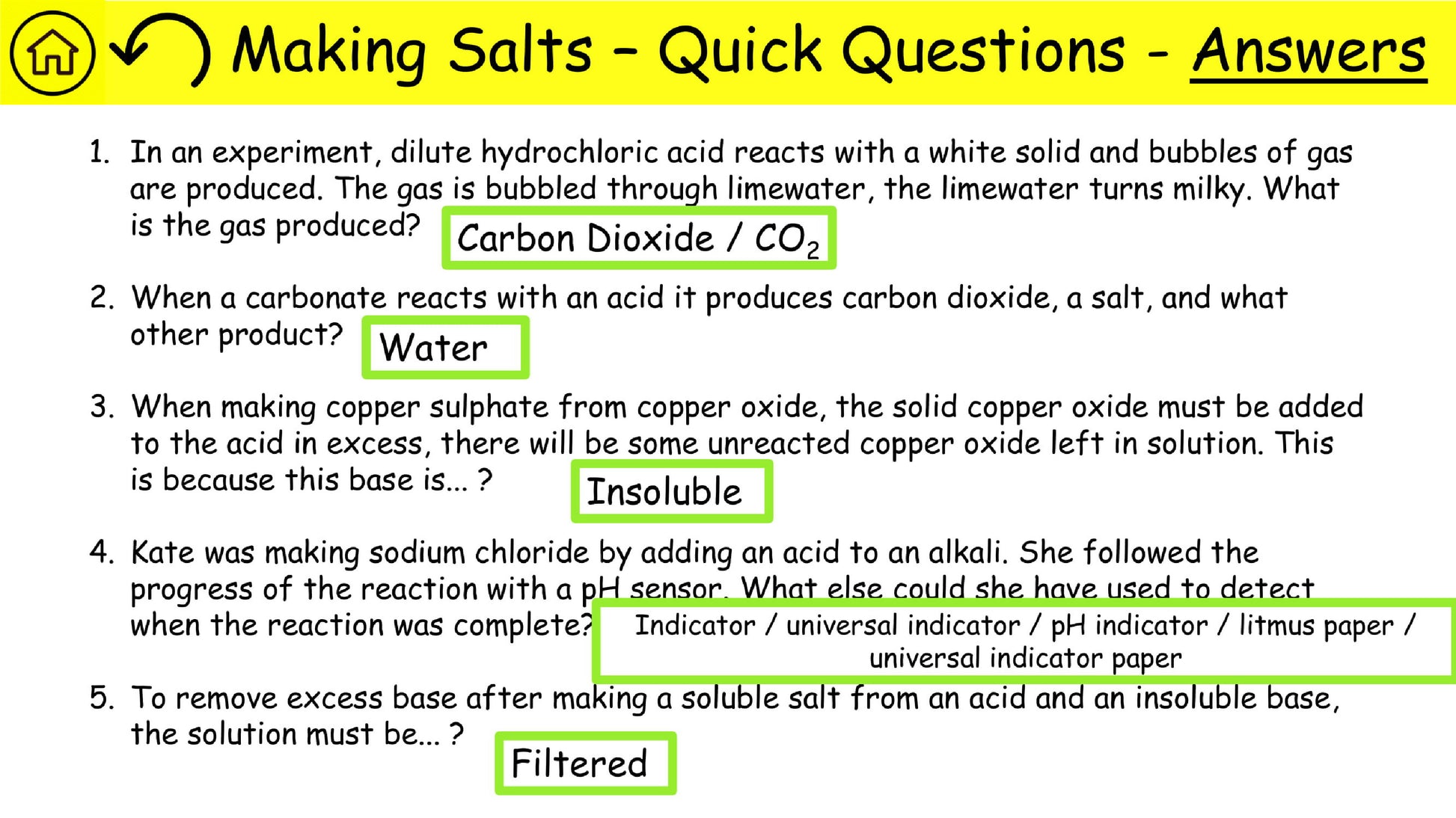 Combined Science Chemistry Required Practical Revision Preview 4