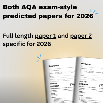 GCSE business AQA exam-style predicted papers for 2026 