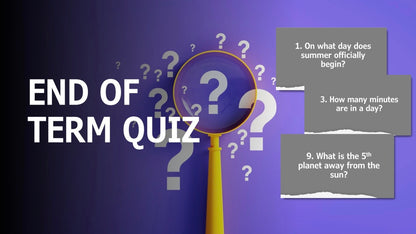End of term Quiz