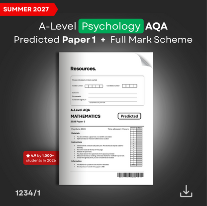 A-Level psychology p1 for aqa 2027