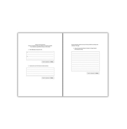 BTEC Business level 3: Unit 3 Practice paper and mark scheme