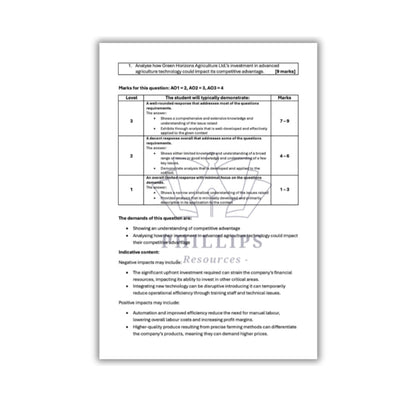 A-Level Business AQA FULL Revision Bundle