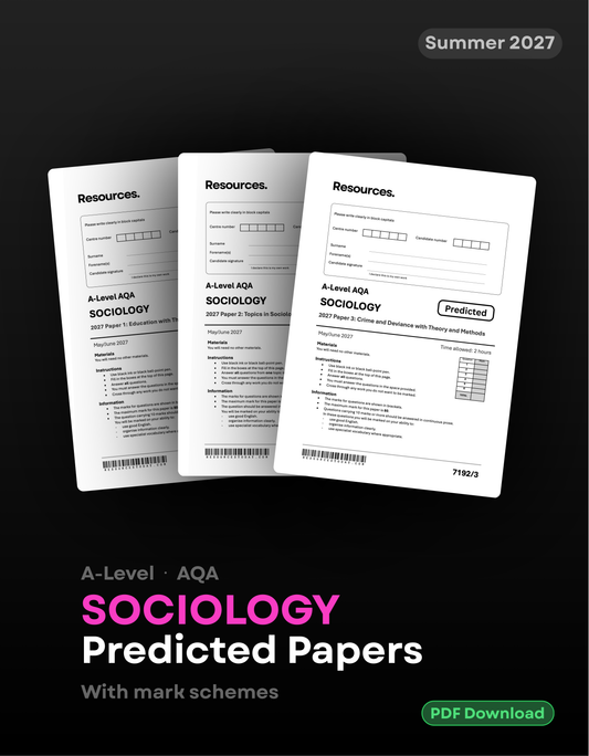 A-Level Sociology AQA Predicted Papers for 2027
