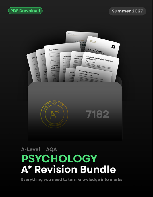 A-Level Psychology AQA A* Revision Bundle for 2027