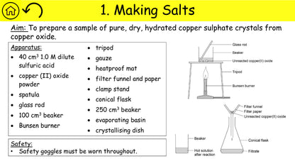 Combined Science Chemistry Required Practical Revision Preview 2