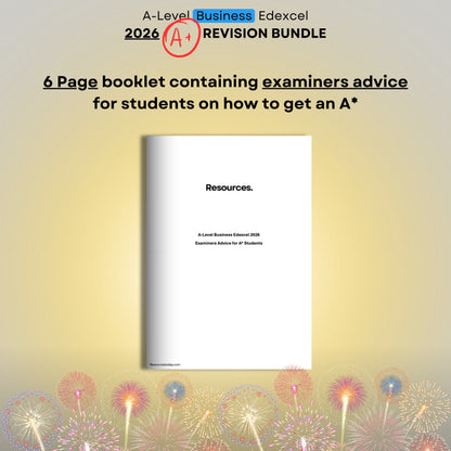 A-level Business Edexcel 2026 A* Revision Bundle